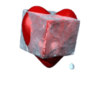 Gif animé coeur de glace
